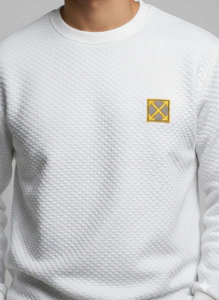 The Quilted Emblem Sweater