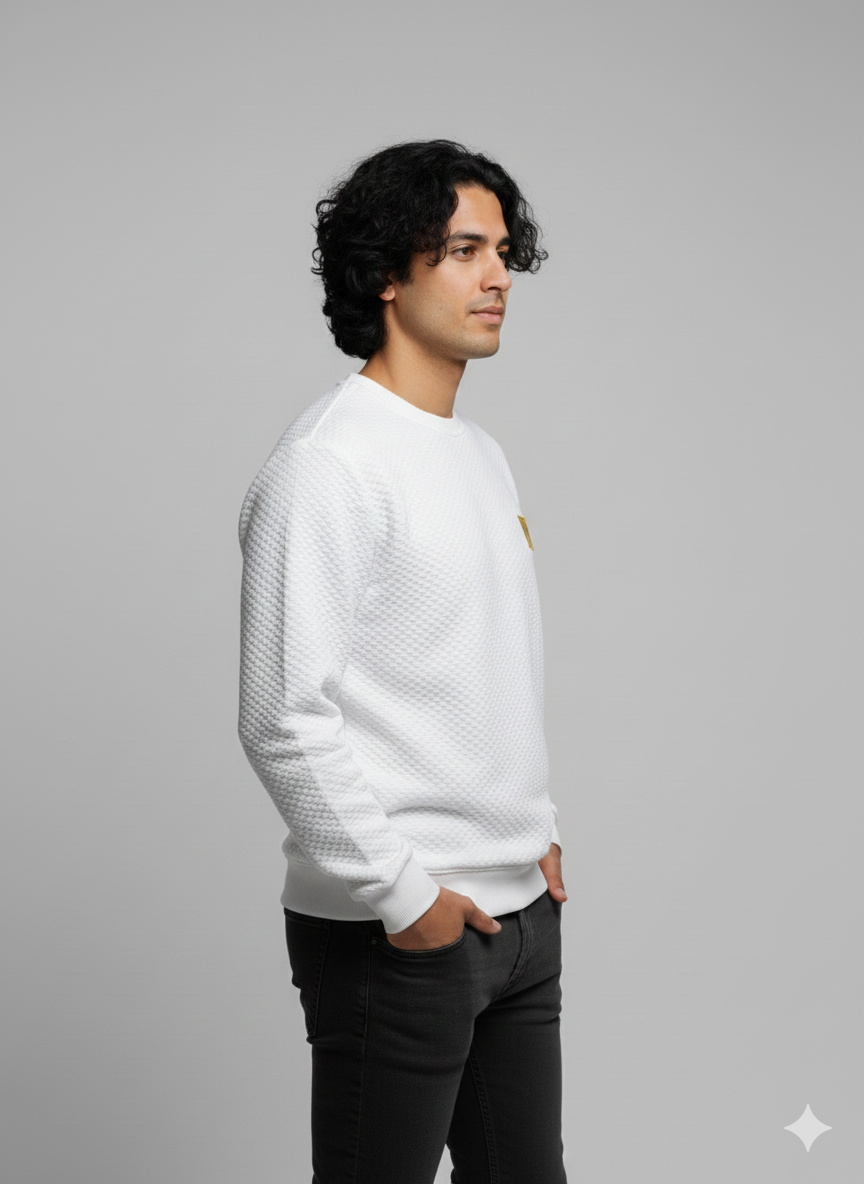 The Quilted Emblem Sweater