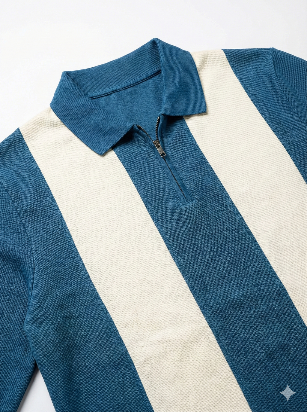The Retro Block-Stripe Quarter-Zip