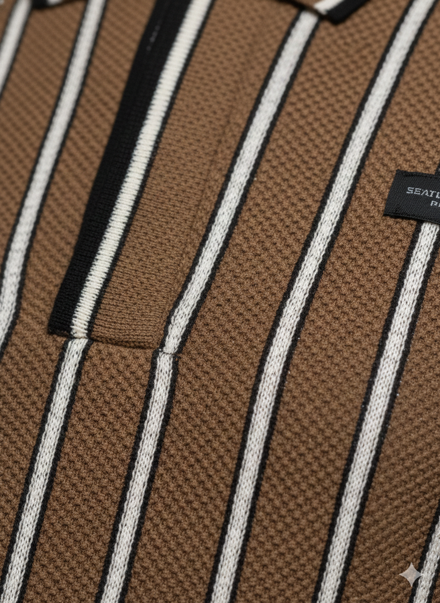 The Milano Stripe Knit Polo